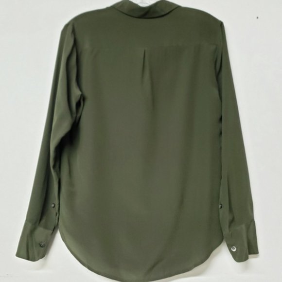 Madewell Silk Army Shirt - Picture 2 of 2